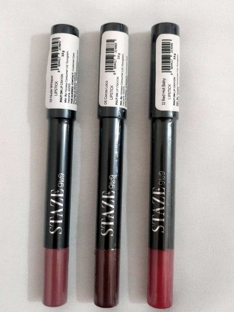 STAZE Lip Crayon Set Lipsticks