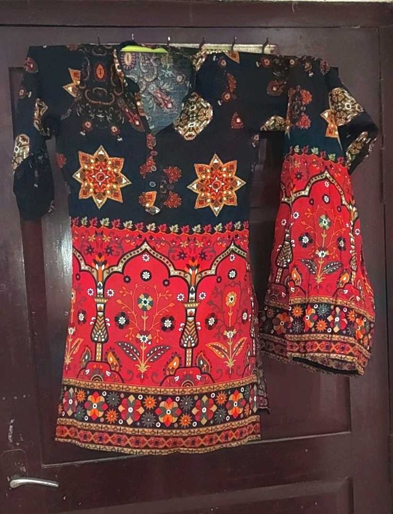 Vibrant Printed black Co-ord set