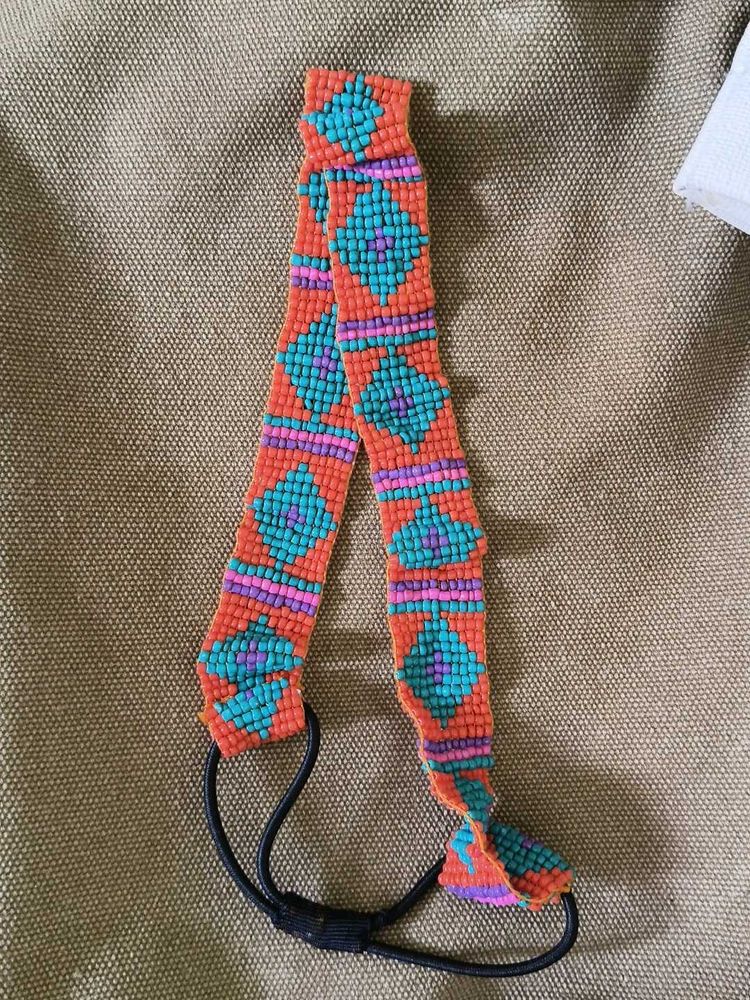 Adjustable Boho Beaded Headband