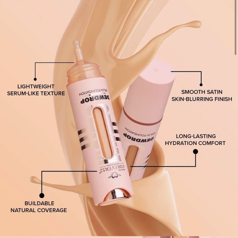NEW! FOREVER52 Dewdrop Serum Foundation - Medium