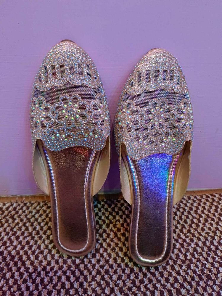 New Embellished Flat Mules