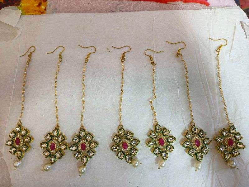 Set of 6 Traditional Indian Maang Tikka