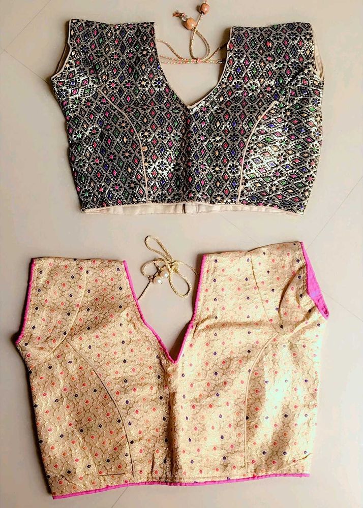 2 Designer Blouse Combo | New | Unused | Measureme