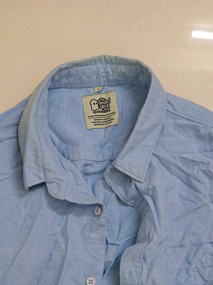The Souled Store - Light Blue Casual Shirt