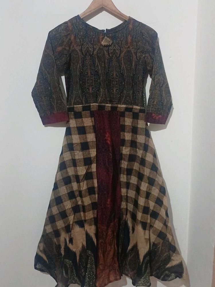anarkali with leggings