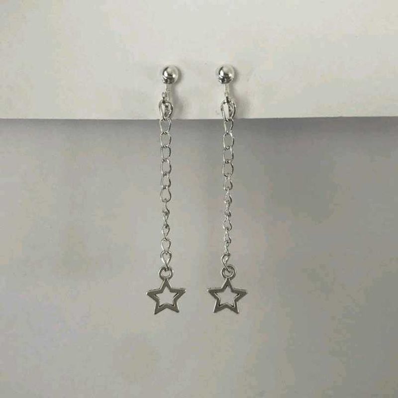 Star Chain Earrings