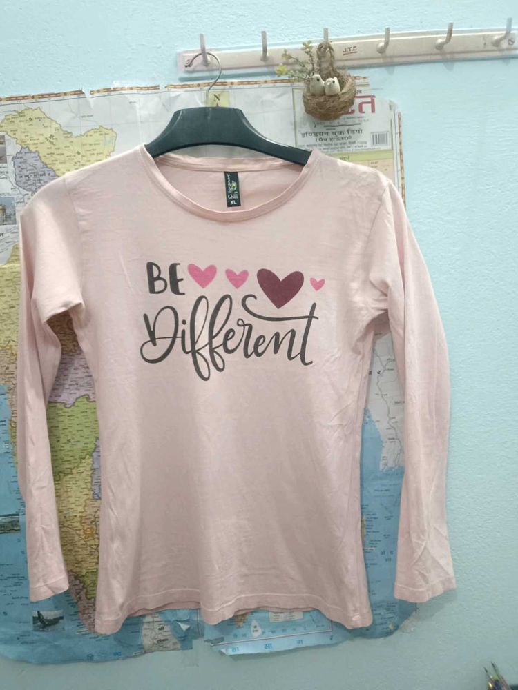 Pink 'Be Different' Top