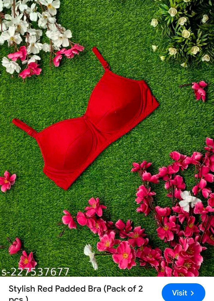 Very Beautiful Soft Cotton Paded Bra Penty