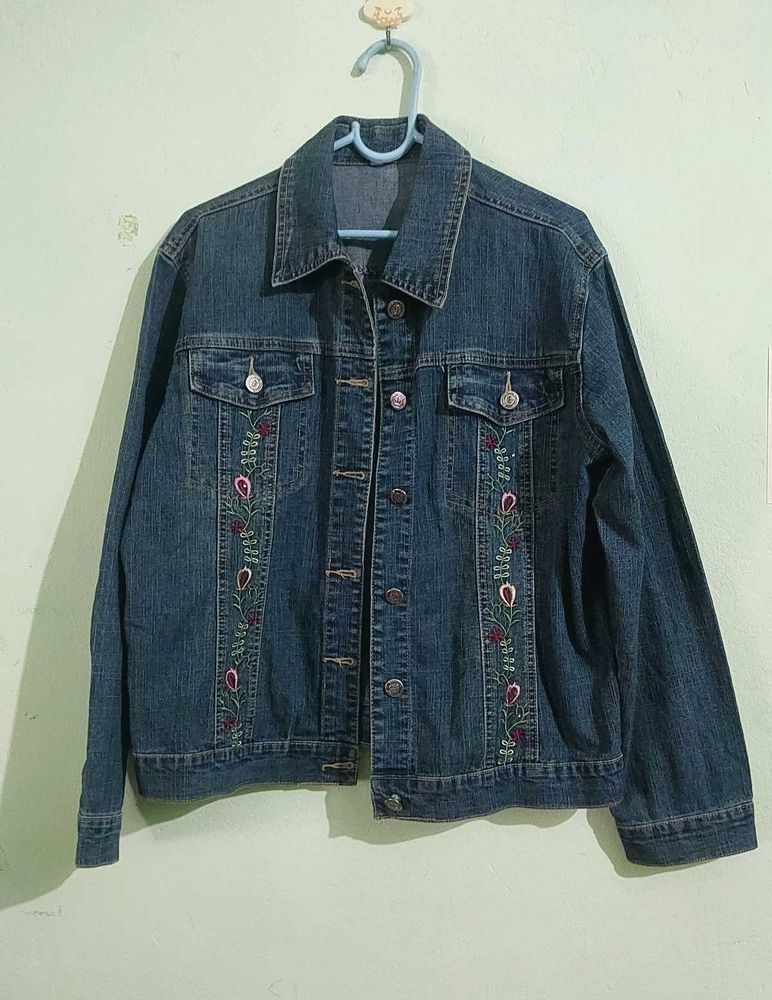 Embroidered Denim Jacket