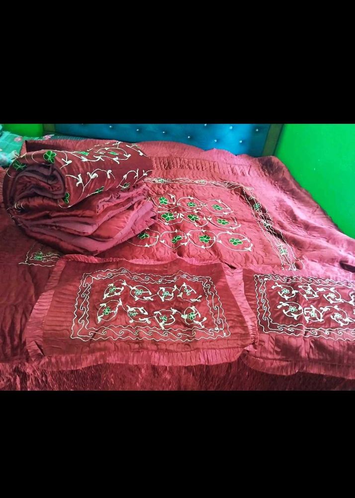 bridal embroidered bedding set
