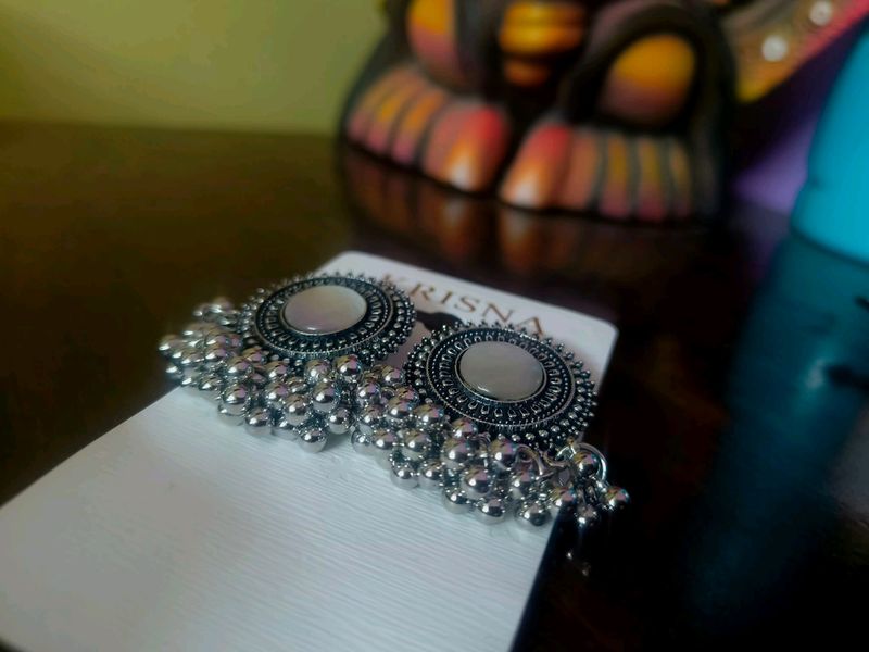 Oxidised earring..