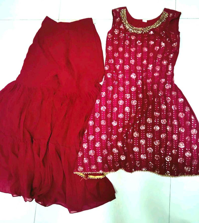 Beautiful Fuschia Pink Kurta Set