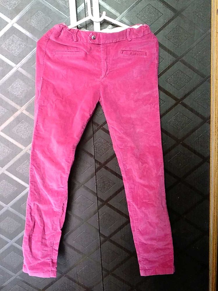 Bright Pink Corduroy Pants