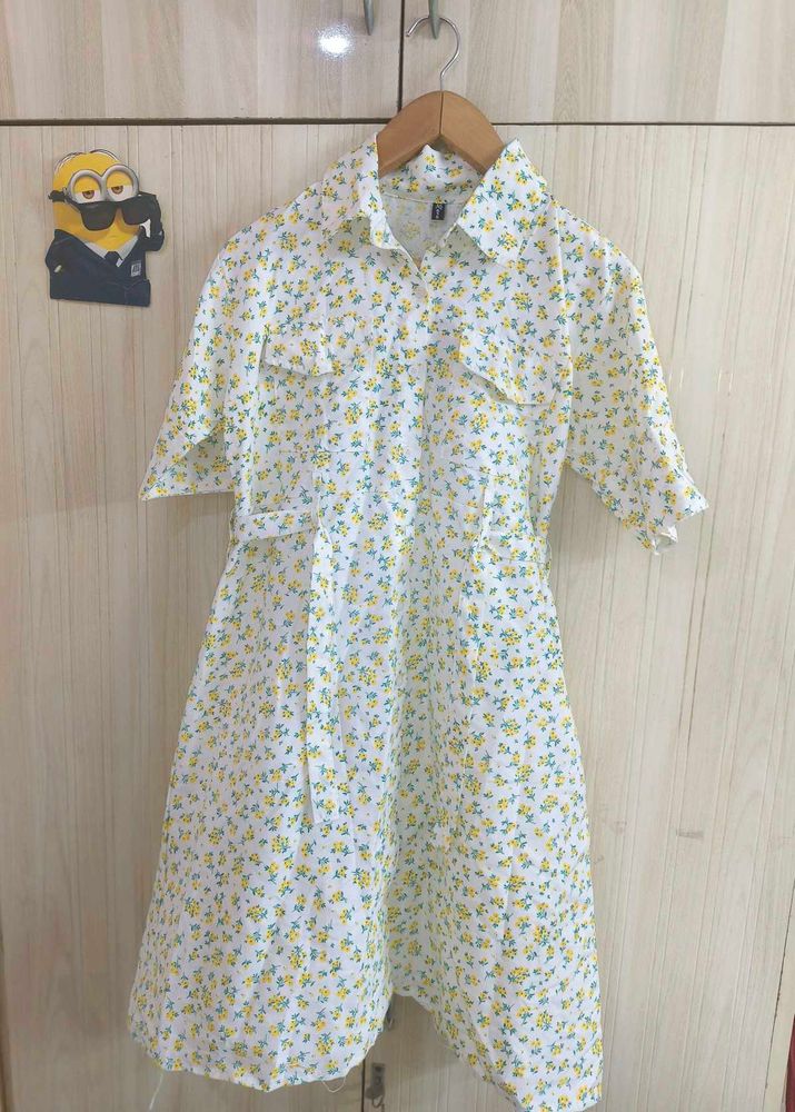 Floral Shirt Dress