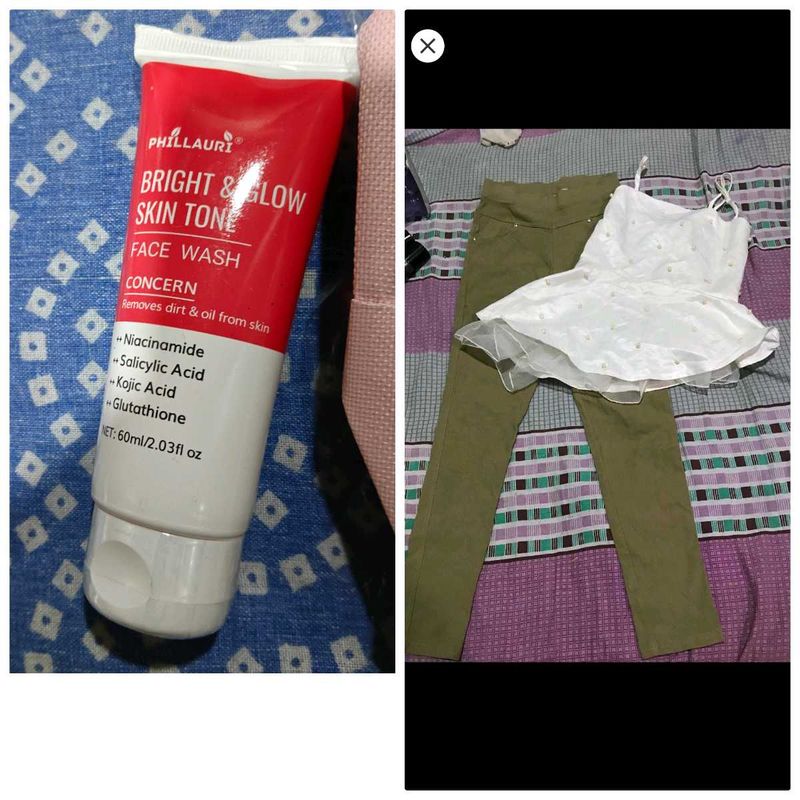 beautiful top pants and new facewash free