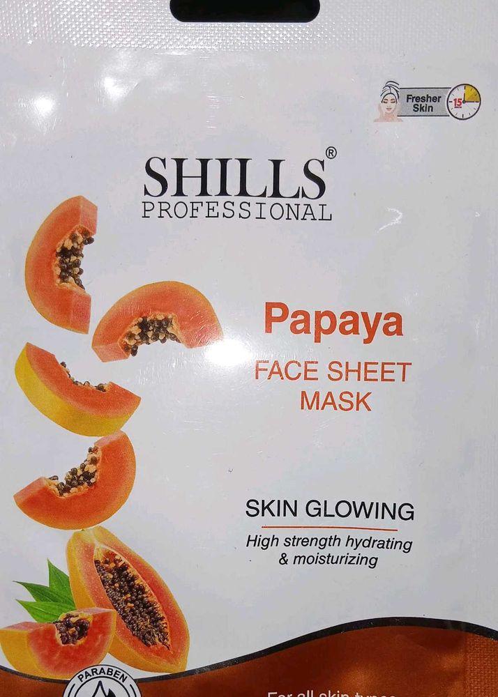 Shills Papaya Face Sheet Mask