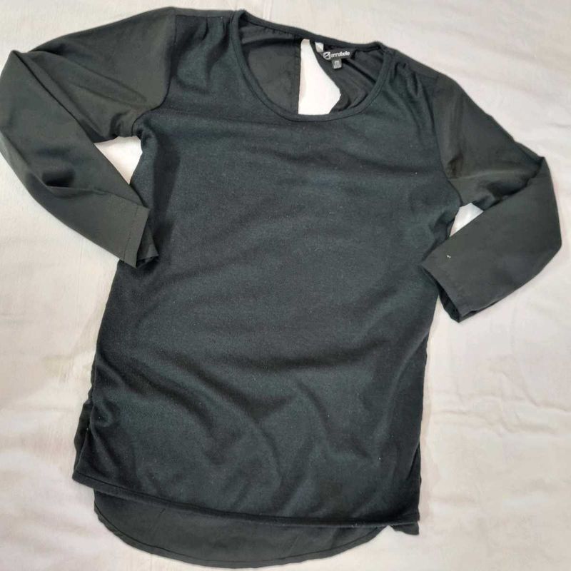 Black Long Sleeve Top