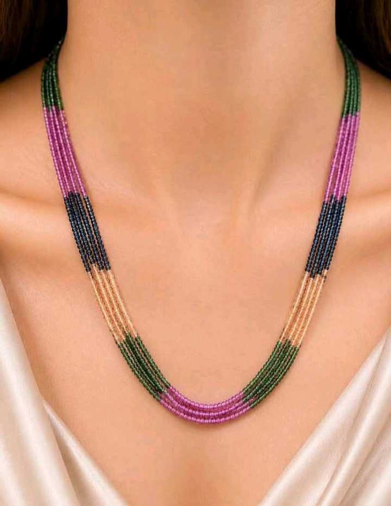 Multi-Color Beaded Necklace
