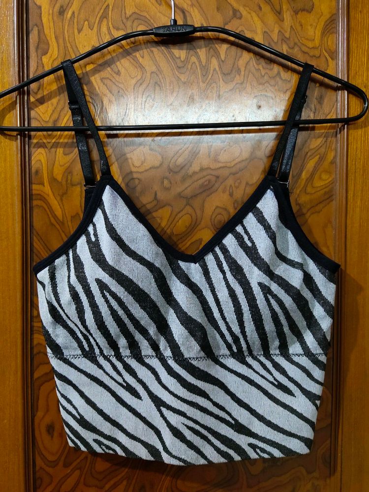 Zebra Stripes Bralette Top