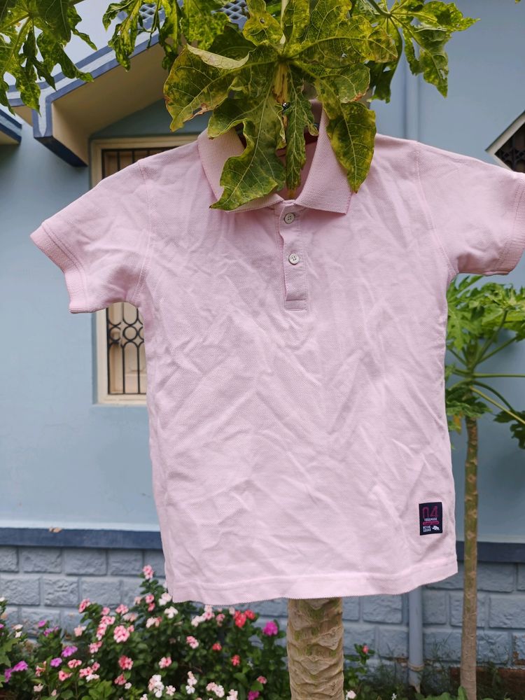 Pink &amp; Blue Polo T-shirt 4-5 Yrs