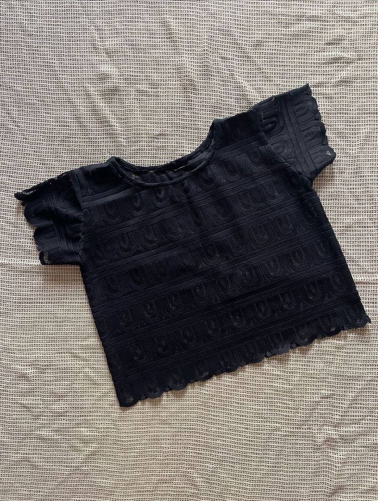Elegant Black Textured Top