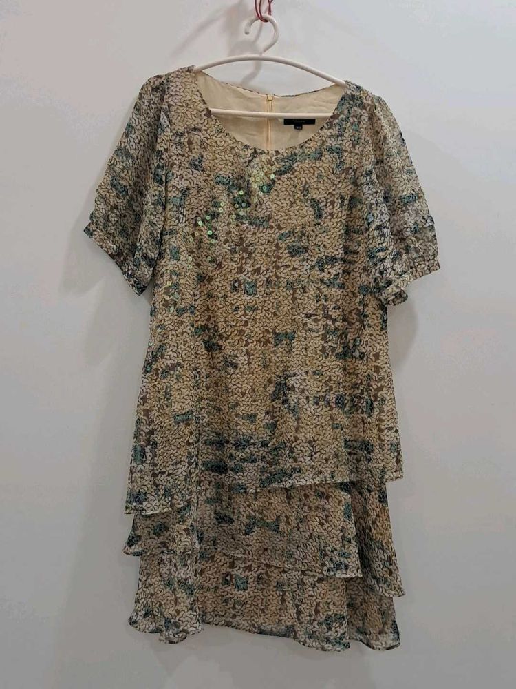 Tiered Layered Sheer Dress