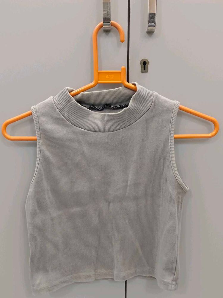 Sleeveless Mock Neck Top