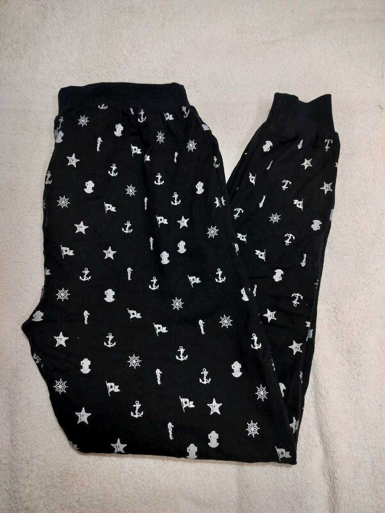 unisex Nautical Print Jogger Pants