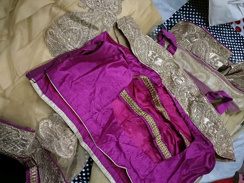 Beautiful Party Wear Off Shoulder Lehenga Xl Size
