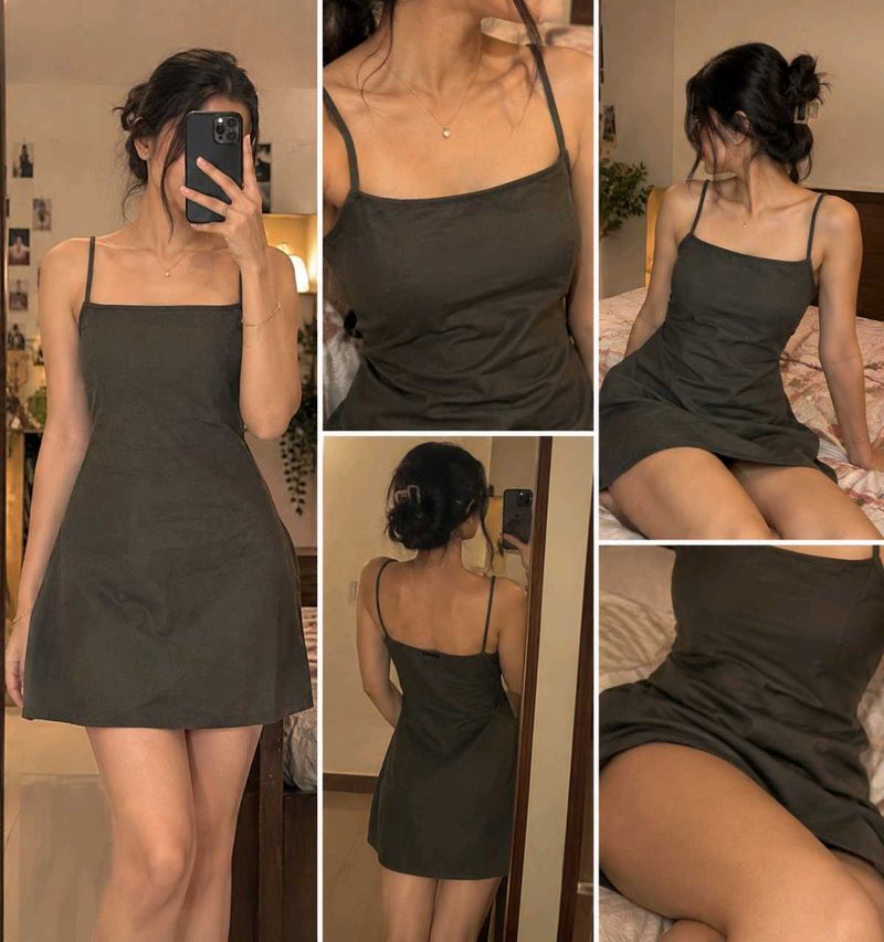 Chic Spaghetti Strap Mini Dress