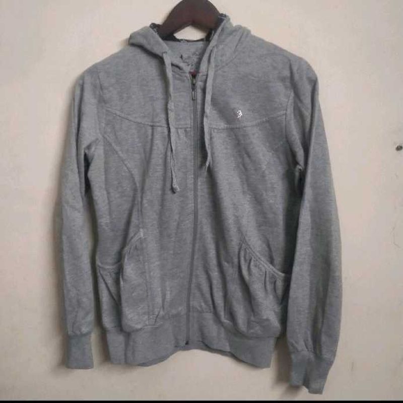 Gray Zip-Up Hoodie