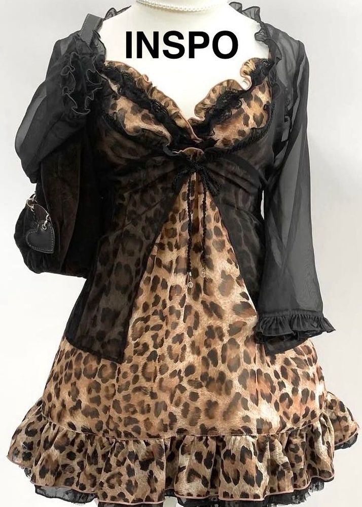 Leopard Print Mini Dress