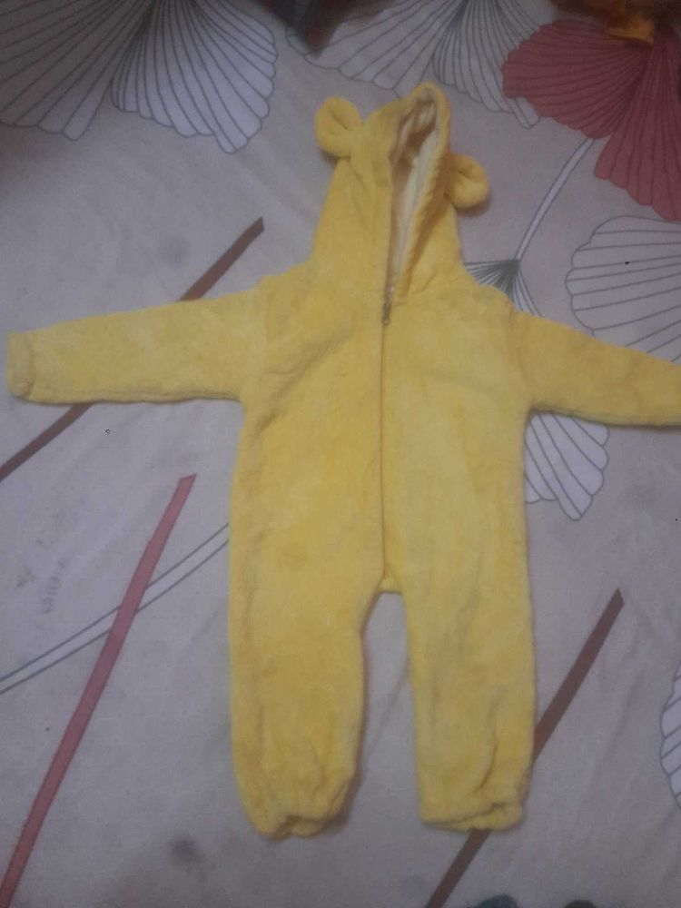 Cute Yellow Baby Romper
