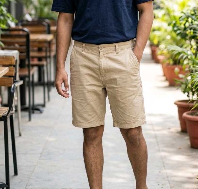 Men's Khaki Casual Shorts