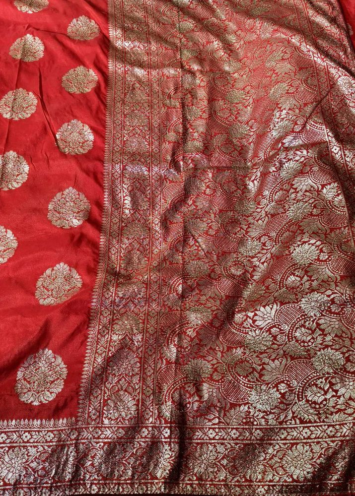 Red Banarasi Silk Saree
