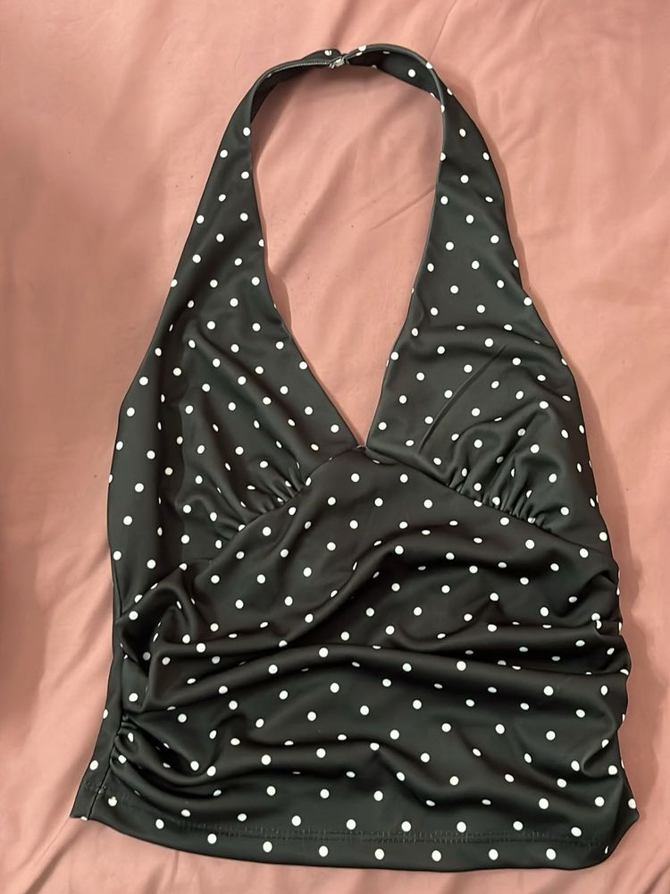Chic Polka Dot Halter top