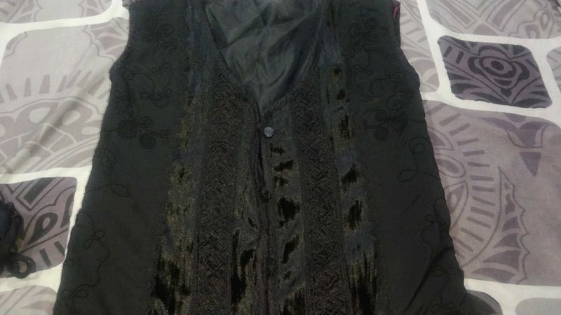 Black Sleeveless  corsetTop