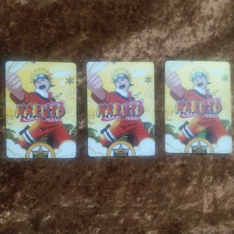 3 naruto cards