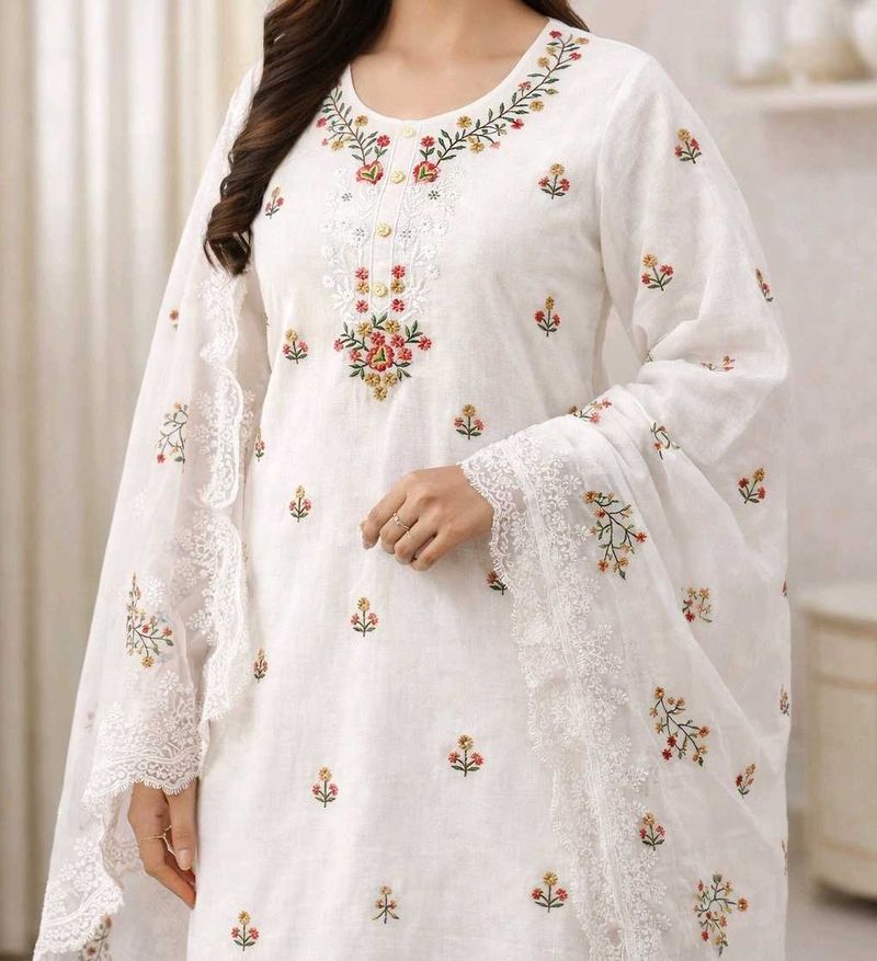 Elegant Embroidered Kurta Set