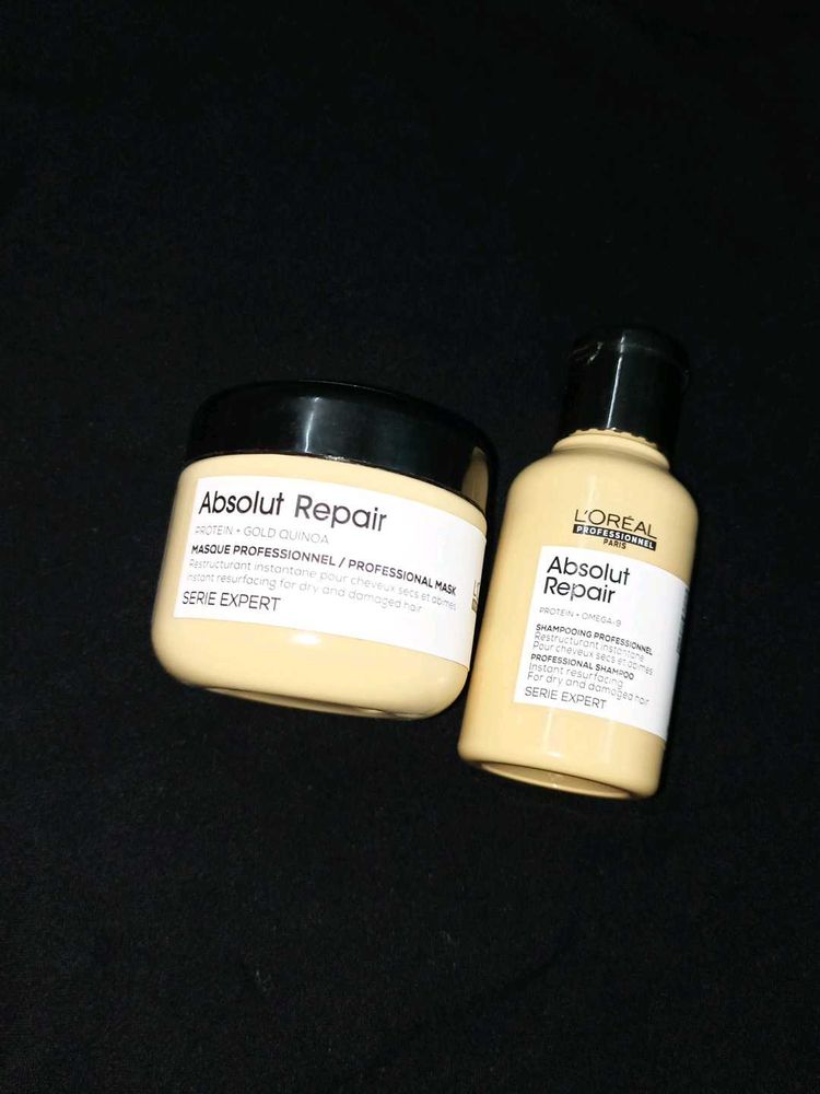 loreal professional absolute repair hair mask and