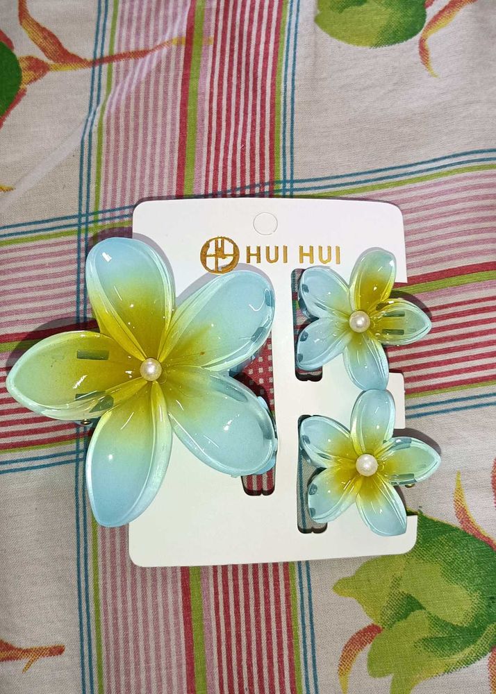 1-Flower Hair Clip Set