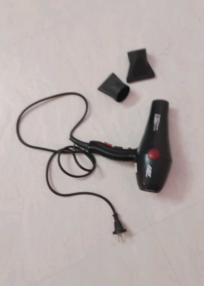 Compact Professional Hair Dryer with 2 Styling Att