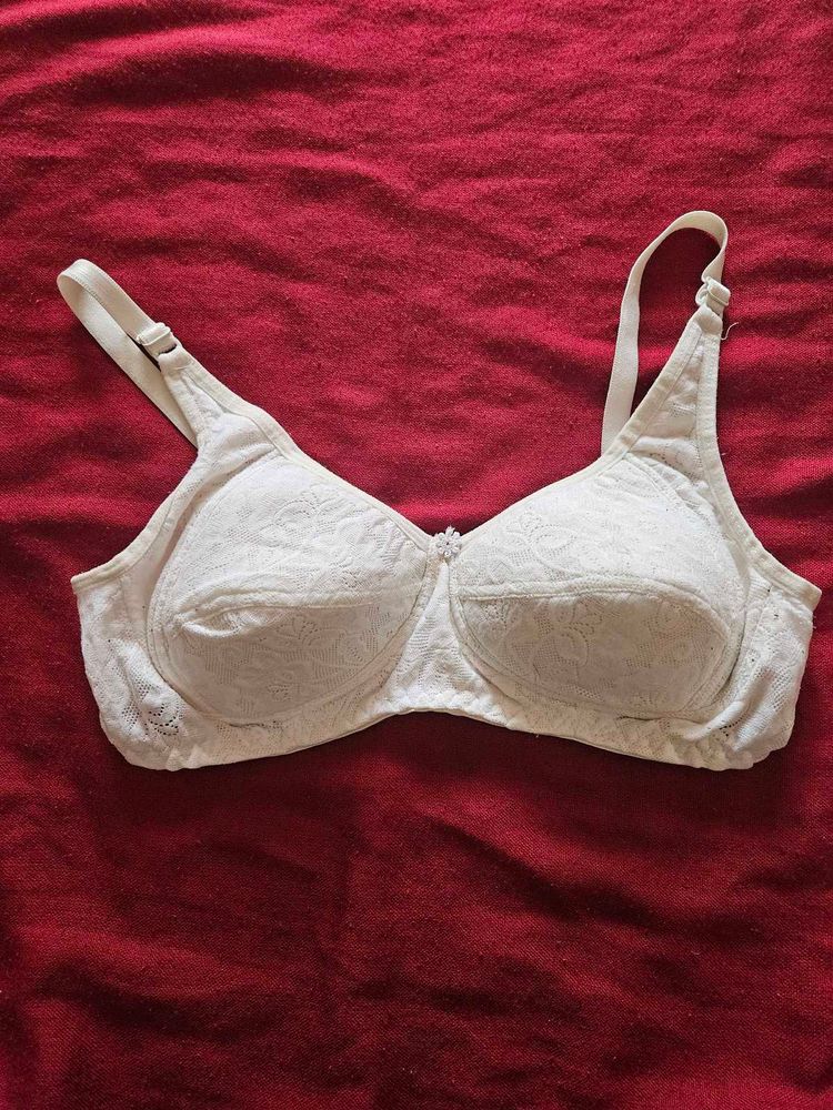 Neva White Lace Crochet  Bra