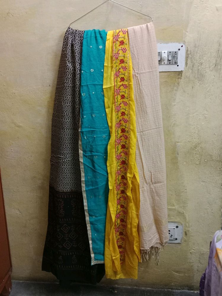 Different Types Dupattas Set Of 4🔥