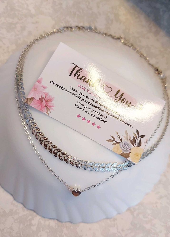 Elegant Silver Layered Necklace