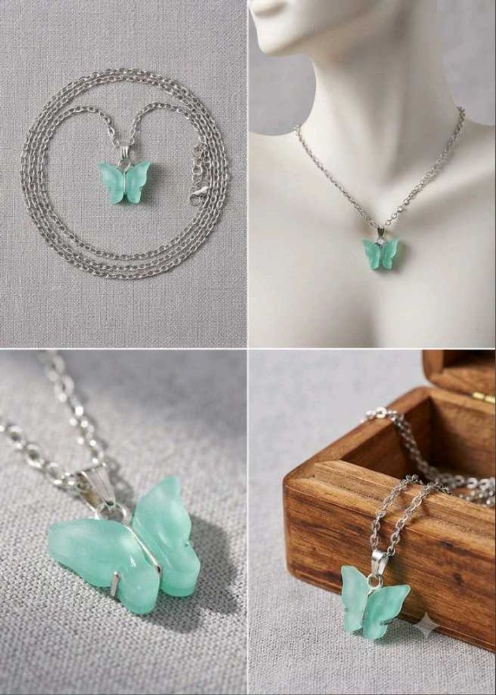 Cute Butterfly Pendant Necklace