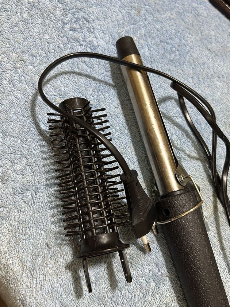 Hair Curler with Detachable Brush