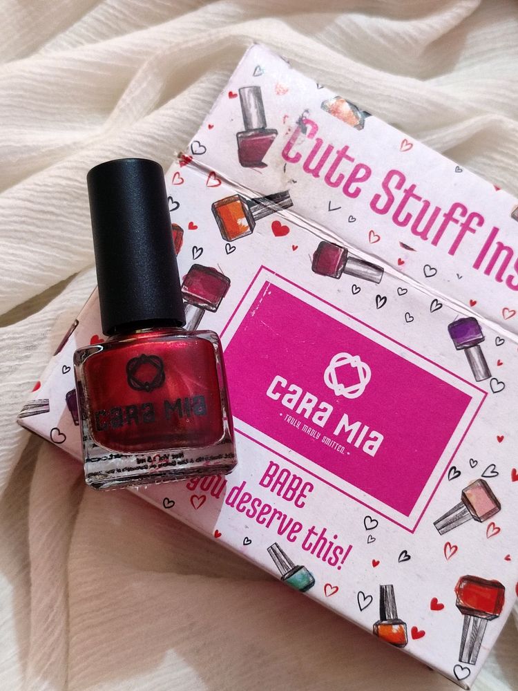 Bold Maroon Nail Paint💕💅