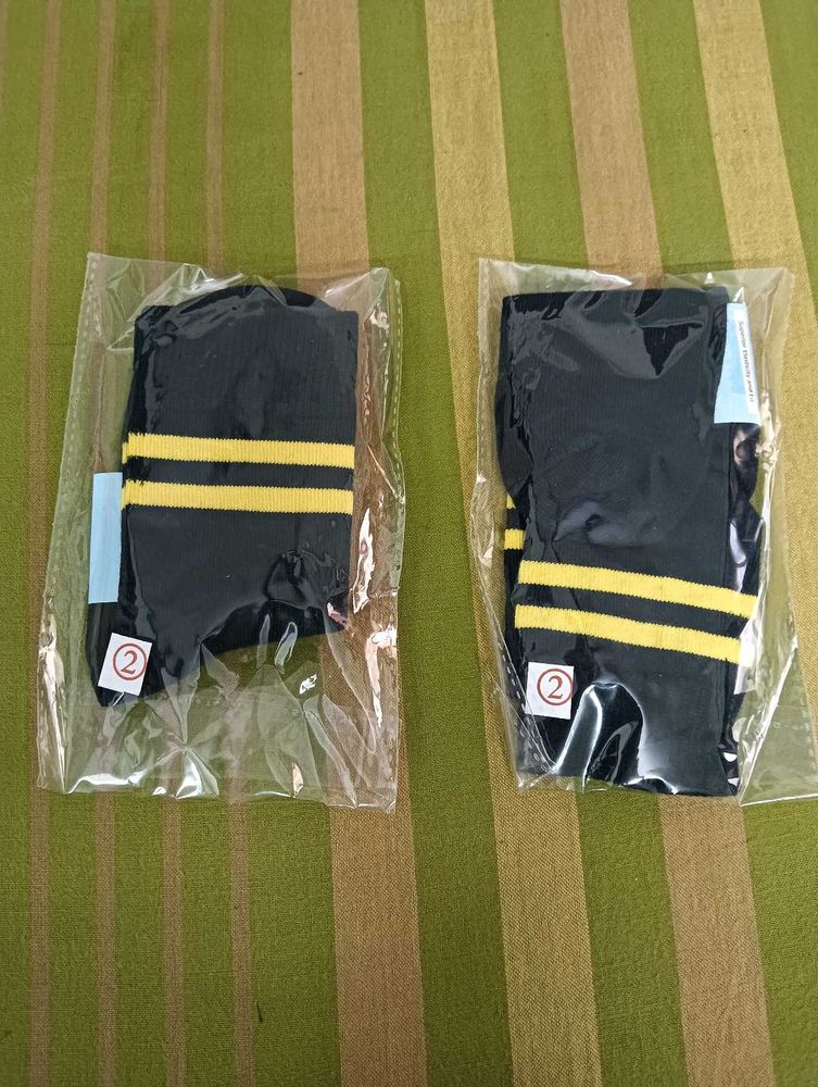 Black Socks For Kids - 2 Pairs
