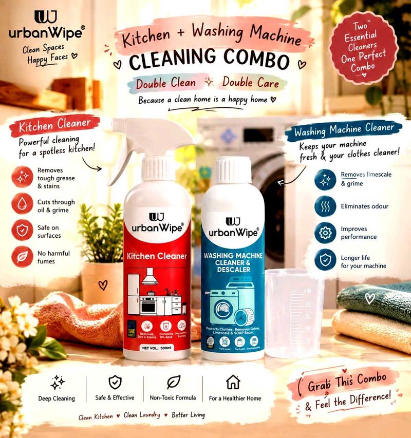 🎀UrbanWipe Cleaning Combo ✨ | Kitchen + Washing